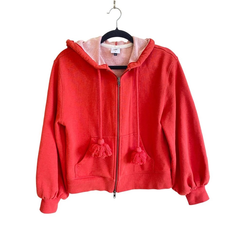 Cabi Tangerine Deluxe Full Zip Hoodie W's Small Balloon Sleeve Tassel 5657 - Picture 2 of 12